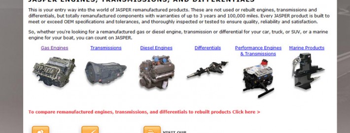 JASPER remanufactured engines, transmissions & differentials